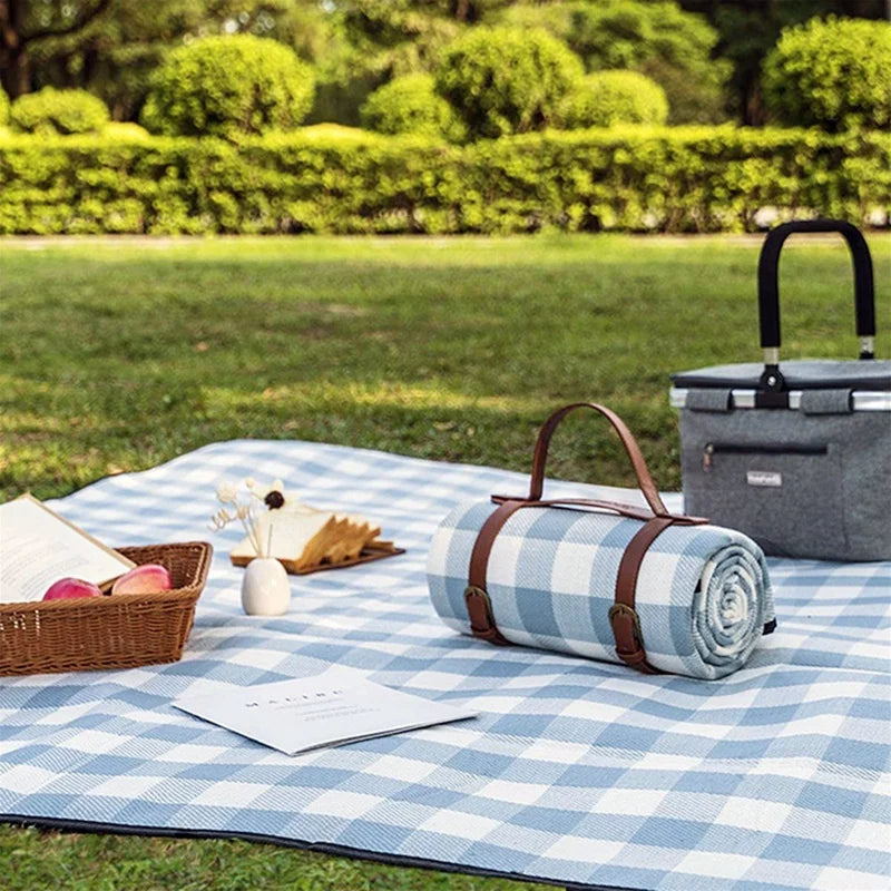 Kompakte Picknickdecke – Blau | Karnz