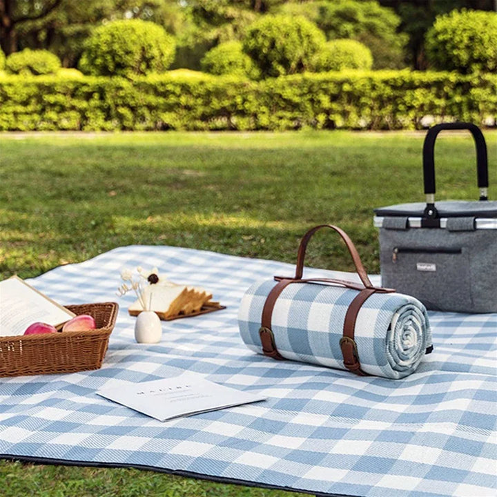 Kompakte Picknickdecke – Blau | Karnz