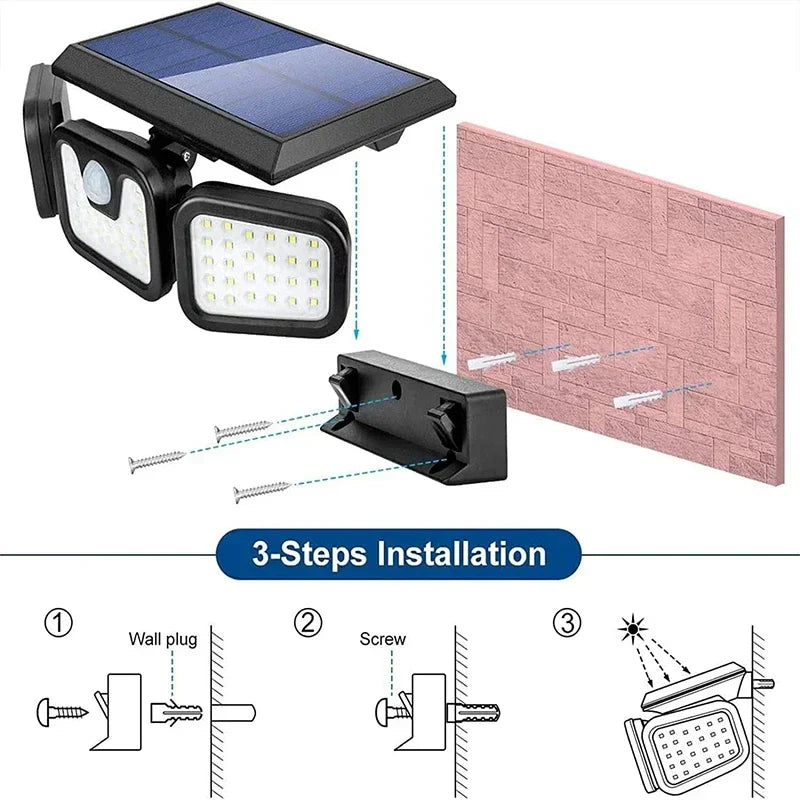 Power Save Bewegungaktivierte Außen-Solarlampe | Karnz