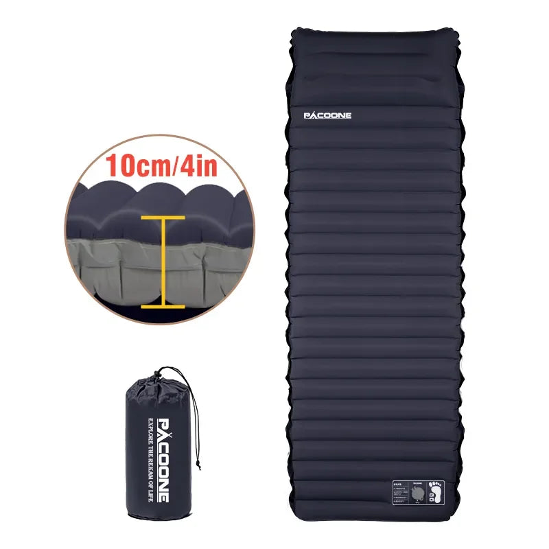 Ultraleichte, selbstaufblasende Campingmatratze mit integrierter Pumpe – Eryx