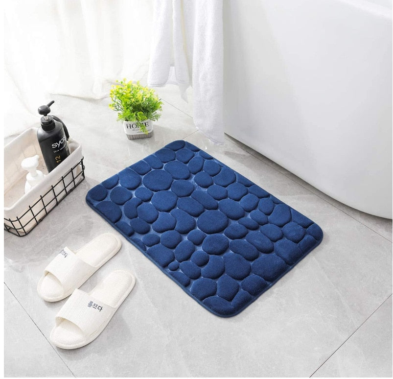 Prägierte rutschfeste Badematte mit Memory Foam Komfort | Karnz