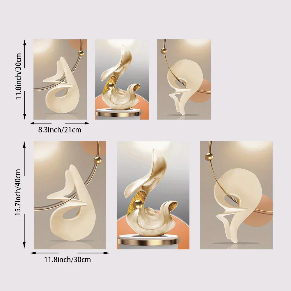 Moderne Ästhetik Abstrakte Stillleben Wandkunst Fine Art Leinwanddrucke Licht Luxus Bilder Für Wohnzimmer Esszimmer Home Office Dekor | Karnz