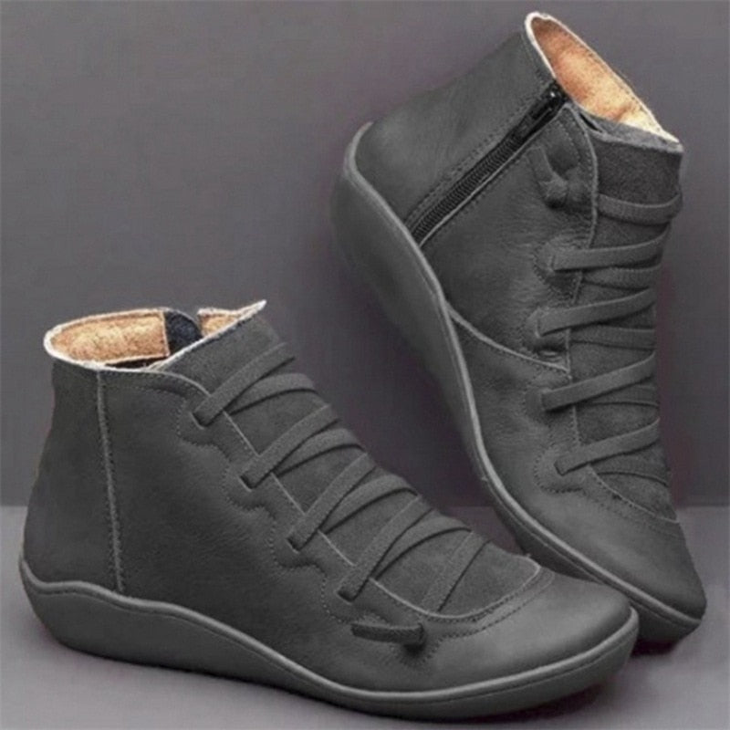 Leder - Bequeme Damenstiefel