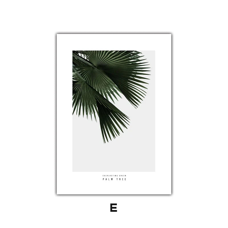 Minimalistische grüne Blätter moderne botanische Exemplare Wandkunst Fine Art Leinwanddrucke Galerie Wandbilder für Wohnzimmer Esszimmer Kunstdeko | Karnz