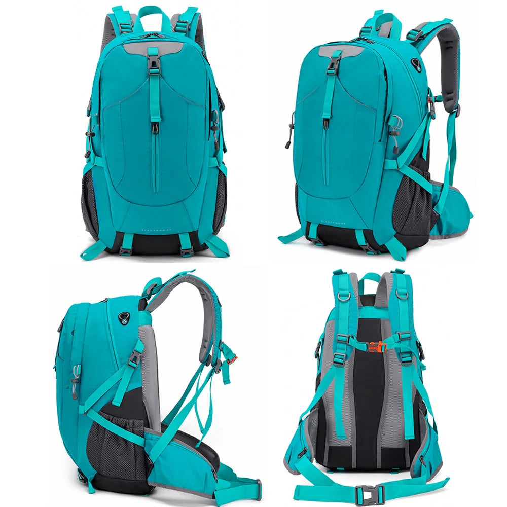 Karnz | Reiserucksack TrekVault 40 | 40 L Outdoor-Rucksack mit Regenhülle | Für Wandern, Reisen & Alltag | 31 × 20 × 52 cm