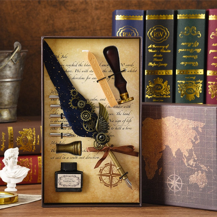 Karnz | Phoenix Feather Mechanik Kalligrafie Stift Set