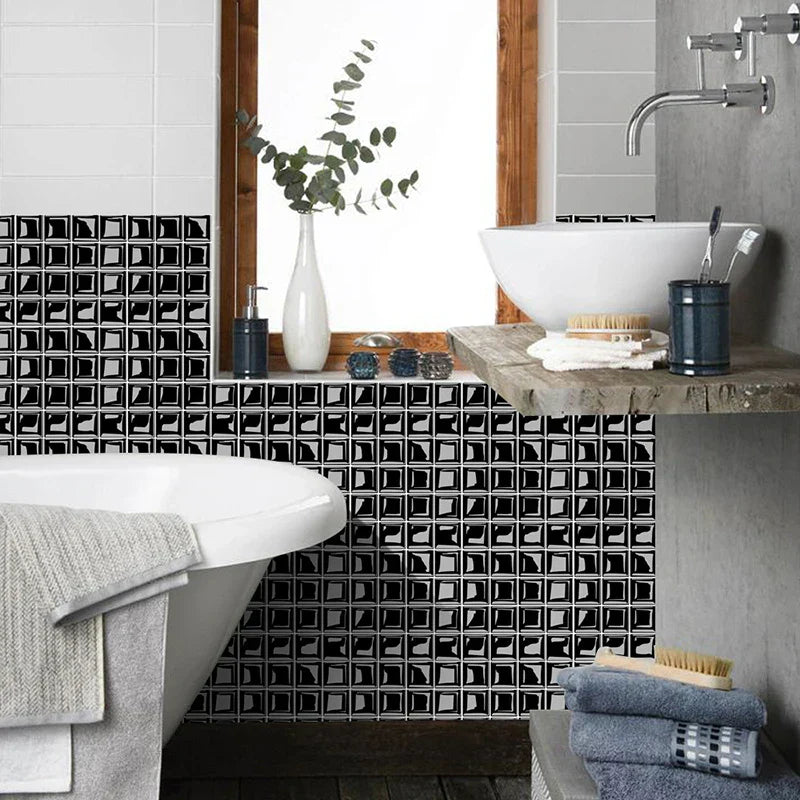 DecoMosaic 3D Mosaik Wandfliesen Aufkleber Karnz
