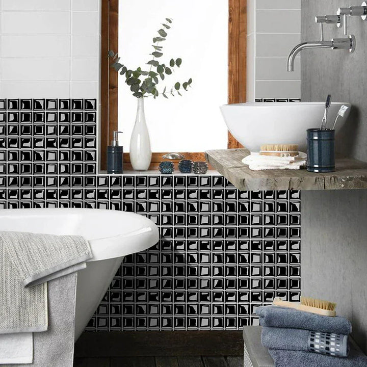 DecoMosaic 3D Mosaik Wandfliesen Aufkleber Karnz