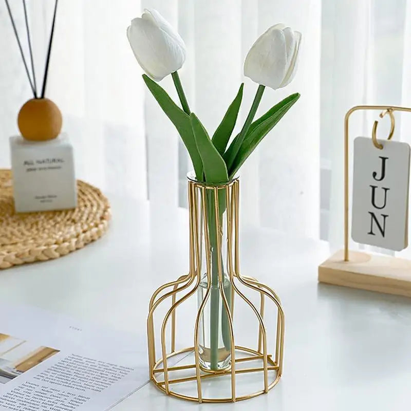 Gold Cage Vase Karnz