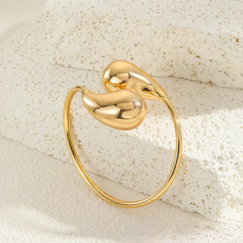 Karnz | Bold Wasser Tropfen Bangle Armband
