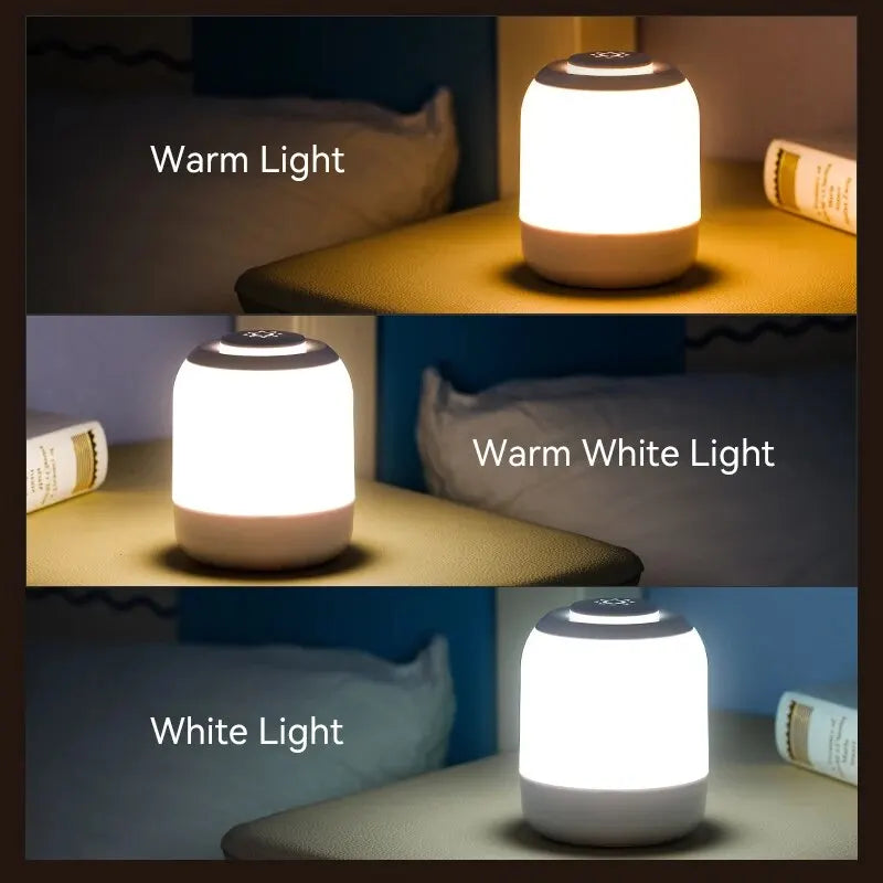 Karnz | LUMINA TOUCH LED Tischlampe | Tragbar & Dimmbar | Touch-Steuerung | Für Schlafzimmer & Kinderzimmer