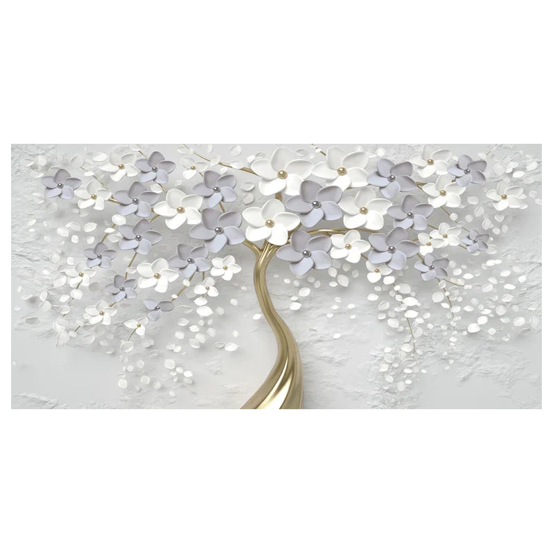 Abstract Floral Big Blossom Petal Tree Wandkunst Feine Kunst Leinwanddrucke Bild Für Wohnzimmer Schlafzimmer Salon Kunst Dekor | Karnz