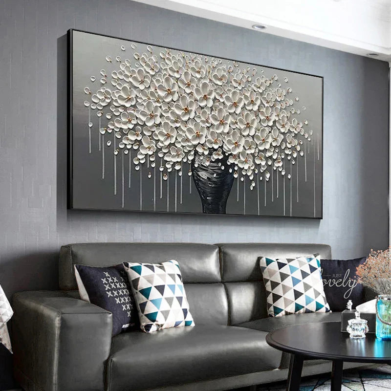Moderne abstrakte Blumenbaum Wandkunst Fine Art Leinwanddrucke Große Größen Bilder Für Wohnzimmer Schlafzimmer Home Office Kunstdekoration | Karnz