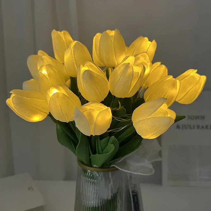 TulipGlow - Tragbare LED Tulpen-Nachtlicht Schüssel