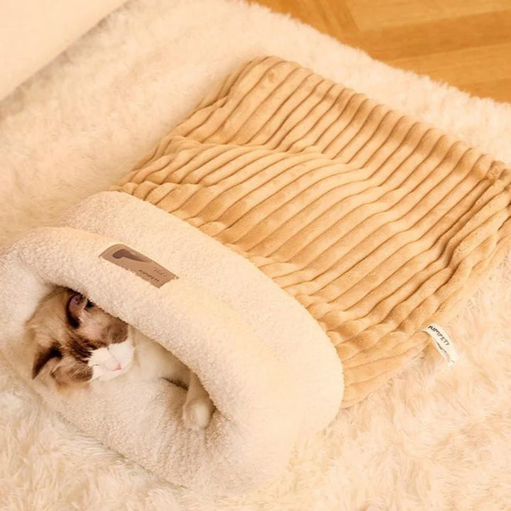 3-Schichten Haustier-Schlafsack für Katzen & kleine Hunde Karnz