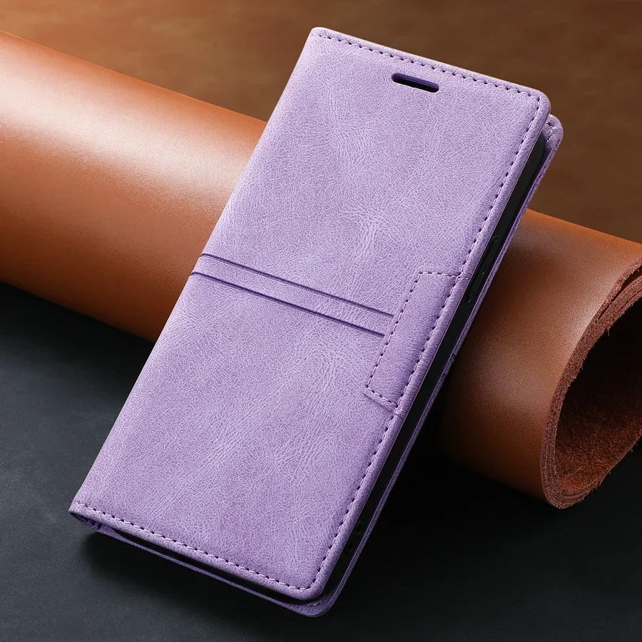 Karnz |  Leder Wallet Hülle Flip Case - Google Pixel