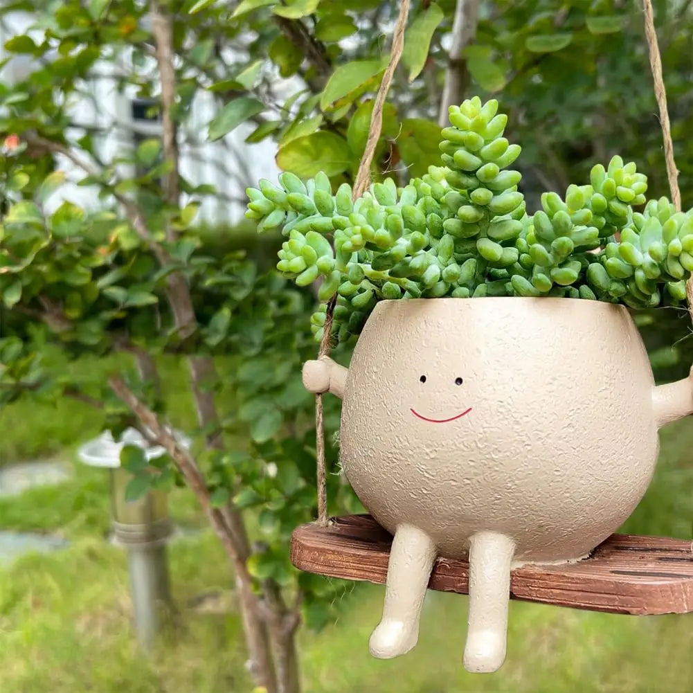 Swing Smiling Face Blumentopf | Karnz