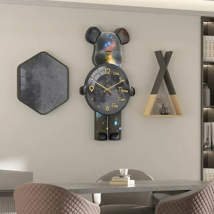 Glowing Star Bear LED Wanduhr | Karnz