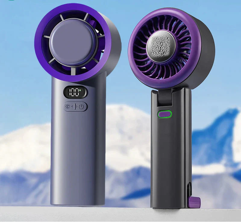 Skye Mini Ventilator mit Kühlplatte – Tragbarer Ventilator mit 100 Geschwindigkeiten und verstellbarem Luftzug | Karnz