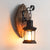 Retro-Laternenlampe, industrielle Laternen-Wandleuchte
