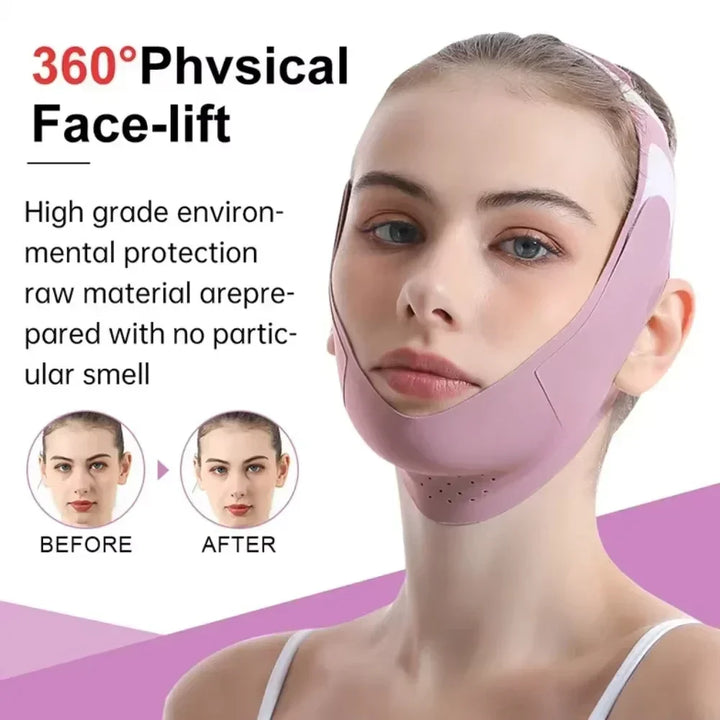 Karnz | V-Lifting Maske FaceForm | 360° Gesichtsstraffung | Atmungsaktiv & Elastisch | Für Damen & Herren