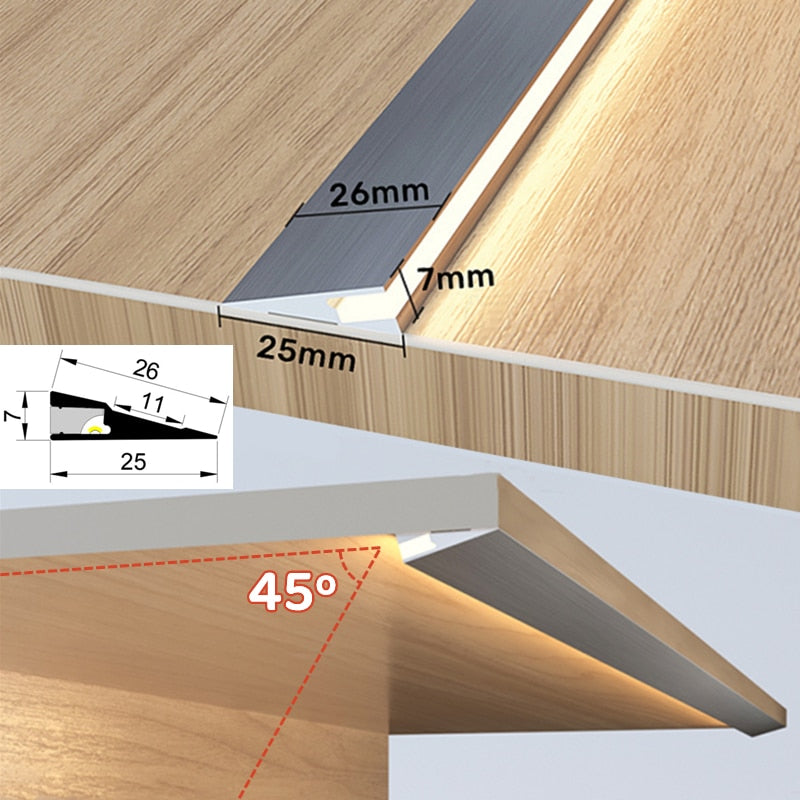 InvisiKarnze Oberfläche Aluminium Dünnes Lichtpanel