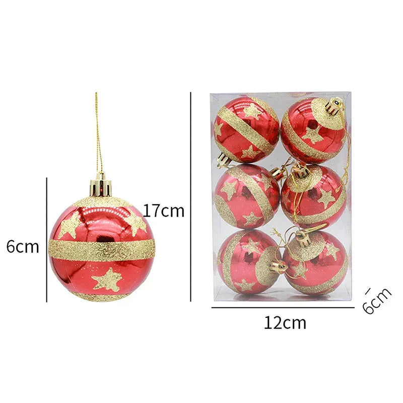Elegante Schneeflocken Weihnachtskugeln Set – Hochwertige Christbaumkugeln in Rot, Weiß und Gold, perfekt für festliche Baumdeko zu Weihnachten | Karnz