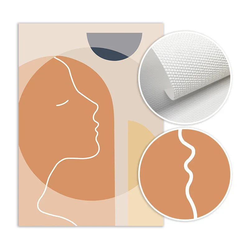 Minimalistische abstrakte Solargeometrie Wandkunst Fine Art Leinwanddrucke Bilder für Wohnzimmer Schlafzimmer, Home Office Kunstdekoration | Karnz