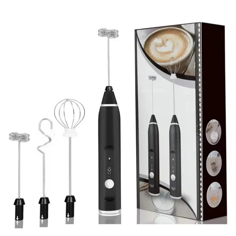 Tragbarer elektrischer USB-Milchaufschäumer, Handkaffeebesen und Mini-Lebensmittelmixer