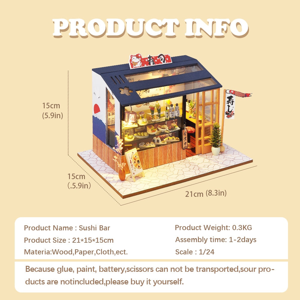 Miniatur DIY Japanische Bauspielzeug-Kit | Karnz