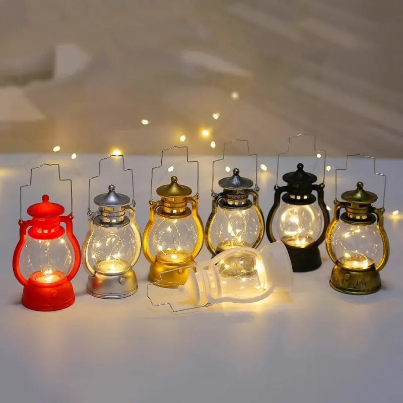 Batteriebetriebene LED-Hängelampe im antiken Design - Tragbare dekorative Lampe für den Innen- und Außenbereich, ideal für Garten & Balkon | Karnz