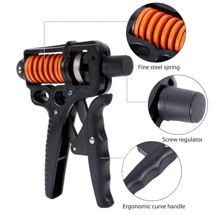 Karnz | Verstellbarer 5-165kg Schwerer Handgriff-Stärker - Fingerexpander für Arm-, Handgelenk- und Unterarmtraining