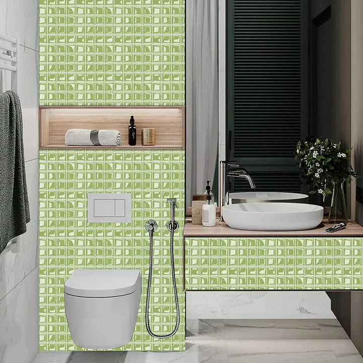 DecoMosaic 3D Mosaik Wandfliesen Aufkleber Karnz