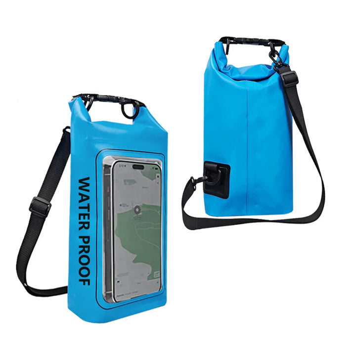 Karnz | AquaVault Wasserdichter Dry Bag 2L | Mit Touchscreen-Fenster | Outdoor-Tasche für Kajakfahren, Trekking & Wassersport