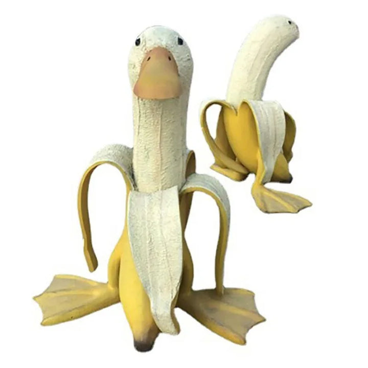 Geschälte Banane Ente Gesicht Gartendekor | Karnz