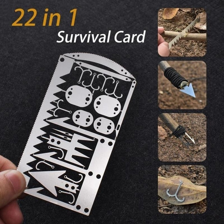 22in1 Edelstahl Outdoor Überlebens Taschenwerkzeug | Karnz