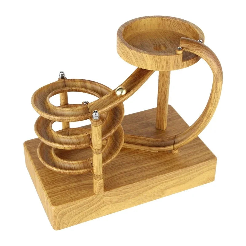 Karnz | Holz Perpetual Spiral Motion Kinetic Ball Roller Wissenschaftsspielzeug