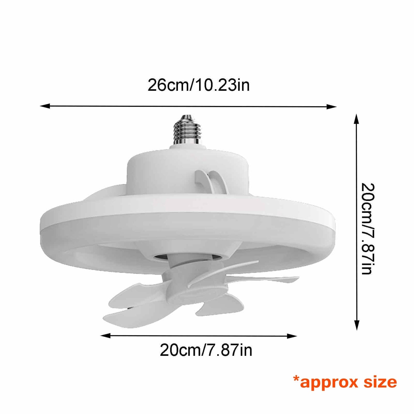 2in1 Radiant Rotating RC Deckenventilatorlampe | Karnz