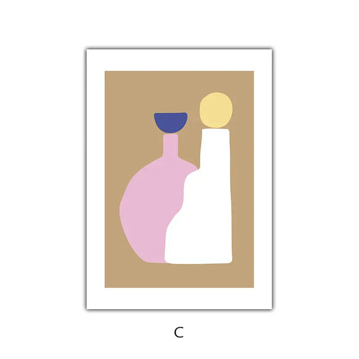 Abstrakte Minimalistische Stillleben Figuren Kunst Feine Kunst Leinwanddrucke Poster Bilder Für Wohnzimmer Schlafzimmer Moderne Wohnkultur | Karnz