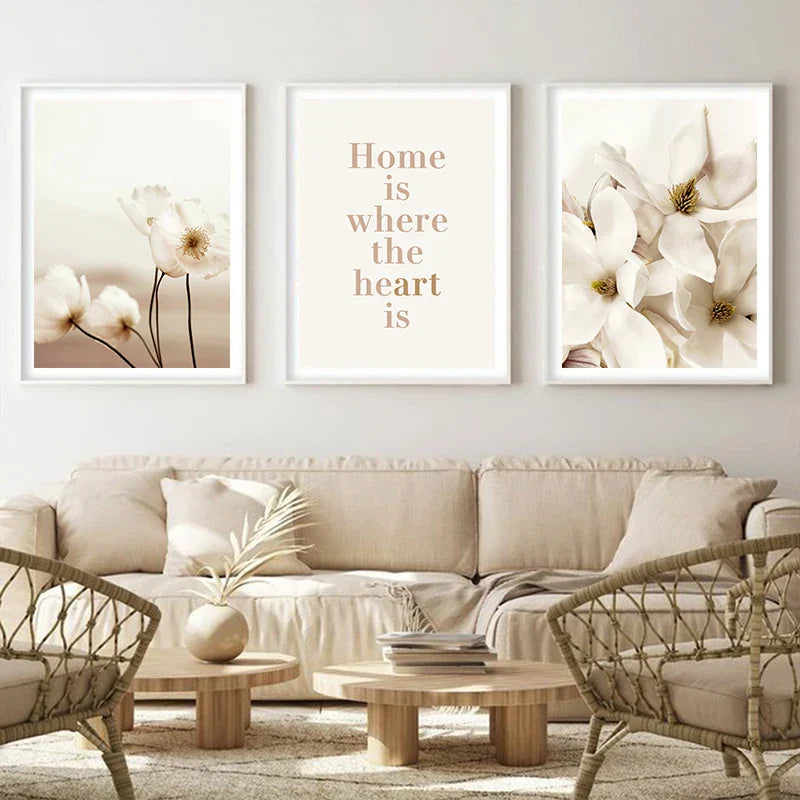 Einfache Natur Flora-Landschaft Galerie Wandkunst Fine Art Leinwanddrucke Minimalistische Nordic Bilder für das Wohnzimmer Skandinavische Wohnkultur | Karnz