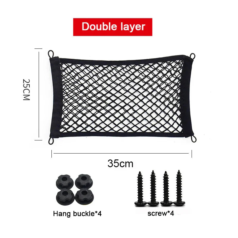 Karnz | Dehnbare Mesh-Cargo-Netz-Autolager-Organizer-Tasche