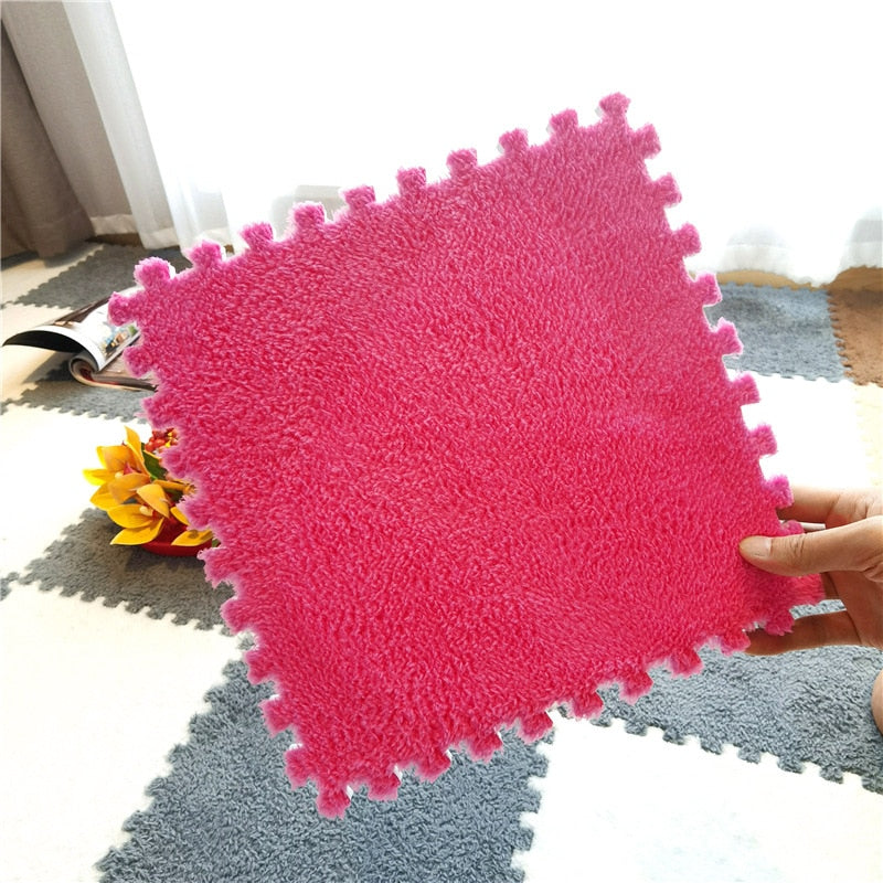 DIY Winter Plush Puzzle Mat | Karnz