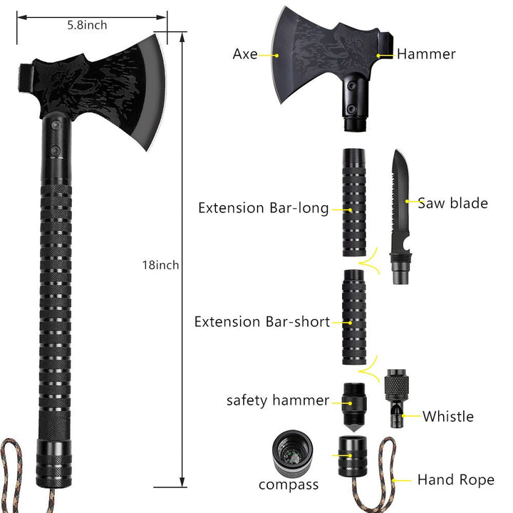 Karnz | Multi-Gear Faltbare Überlebens Camping Axt