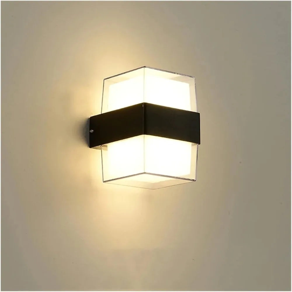 Karnz | AuroBeam LED Außenwandleuchte | Wasserdicht IP65 | Modernes Design für Balkon, Garten & Eingang | 9W / 18W