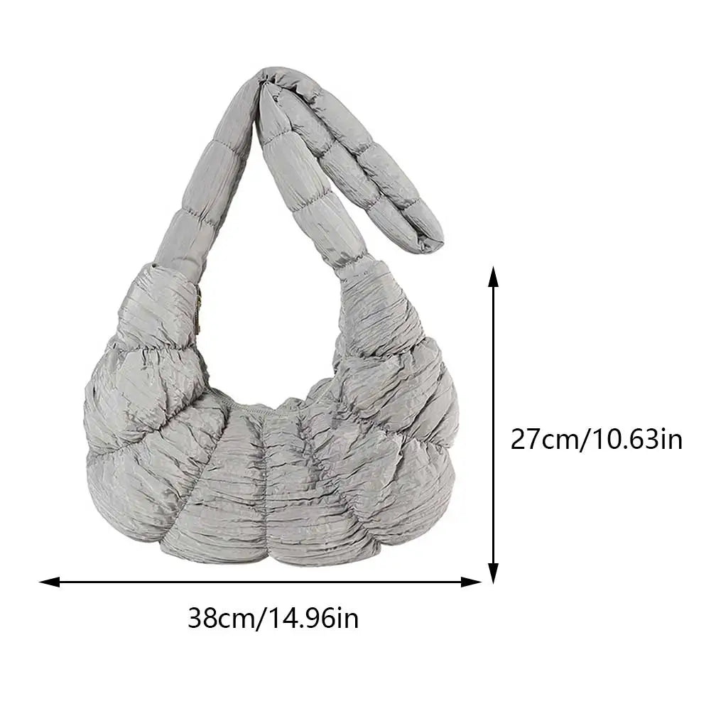 Puff Croissant Schultertasche