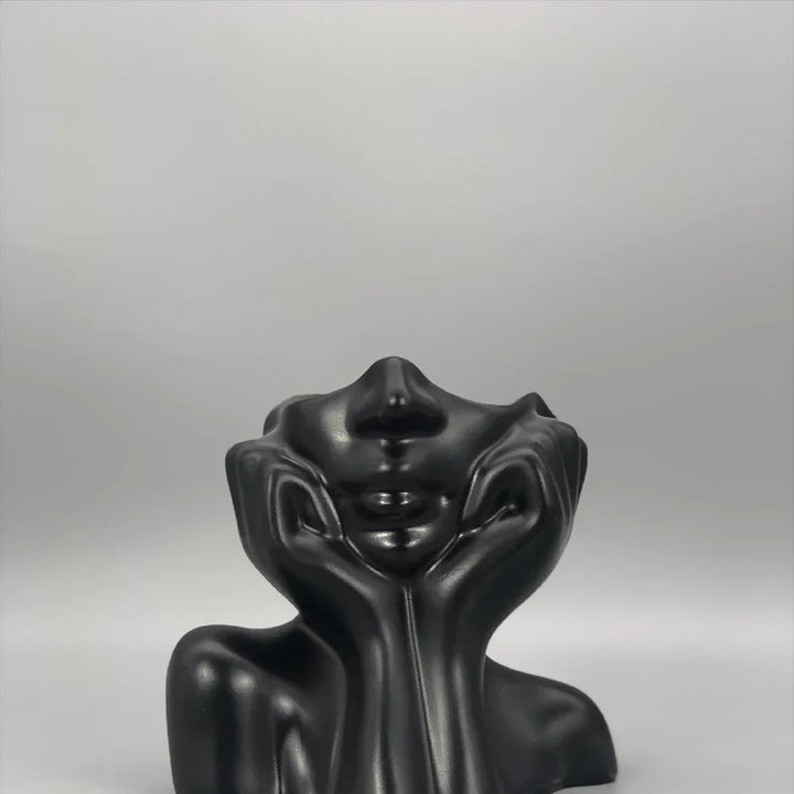 Fröhliche GlücksKarnzumentopfs Skulptur | Karnz