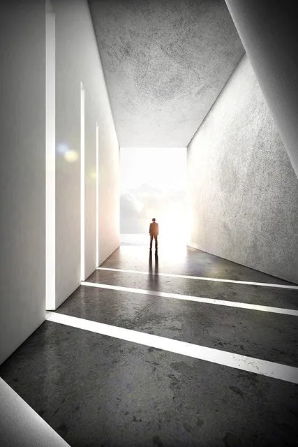 Moderne geometrische architektonische Landschaften Wandkunst Fine Art Leinwanddrucke Bilder für Studio, Home Office, Eingangsbereich Inspirierende Kunstdeko | Karnz