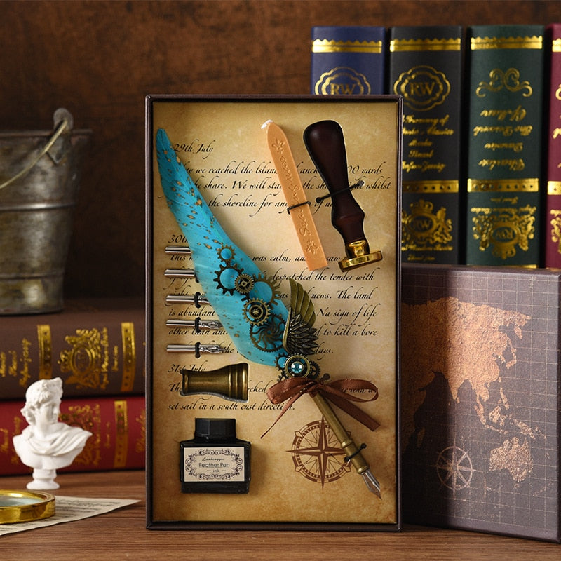 Karnz | Phoenix Feather Mechanik Kalligrafie Stift Set
