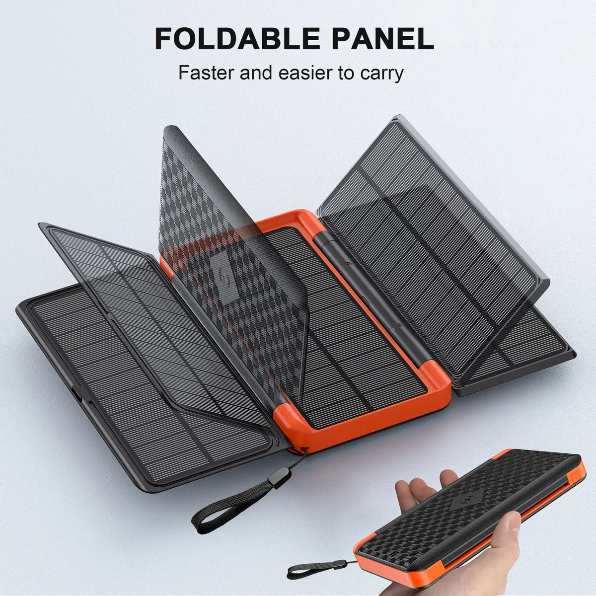 Solar Schnellladung Ultra-Große Kapazität Tragbare Powerbank | Karnz
