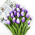 Künstlicher Tulpenstrauß mit realistisch wirkenden Blüten